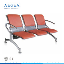AG-TWC003 placa de aço de laminação a frio cadeira de espera pública de três lugares